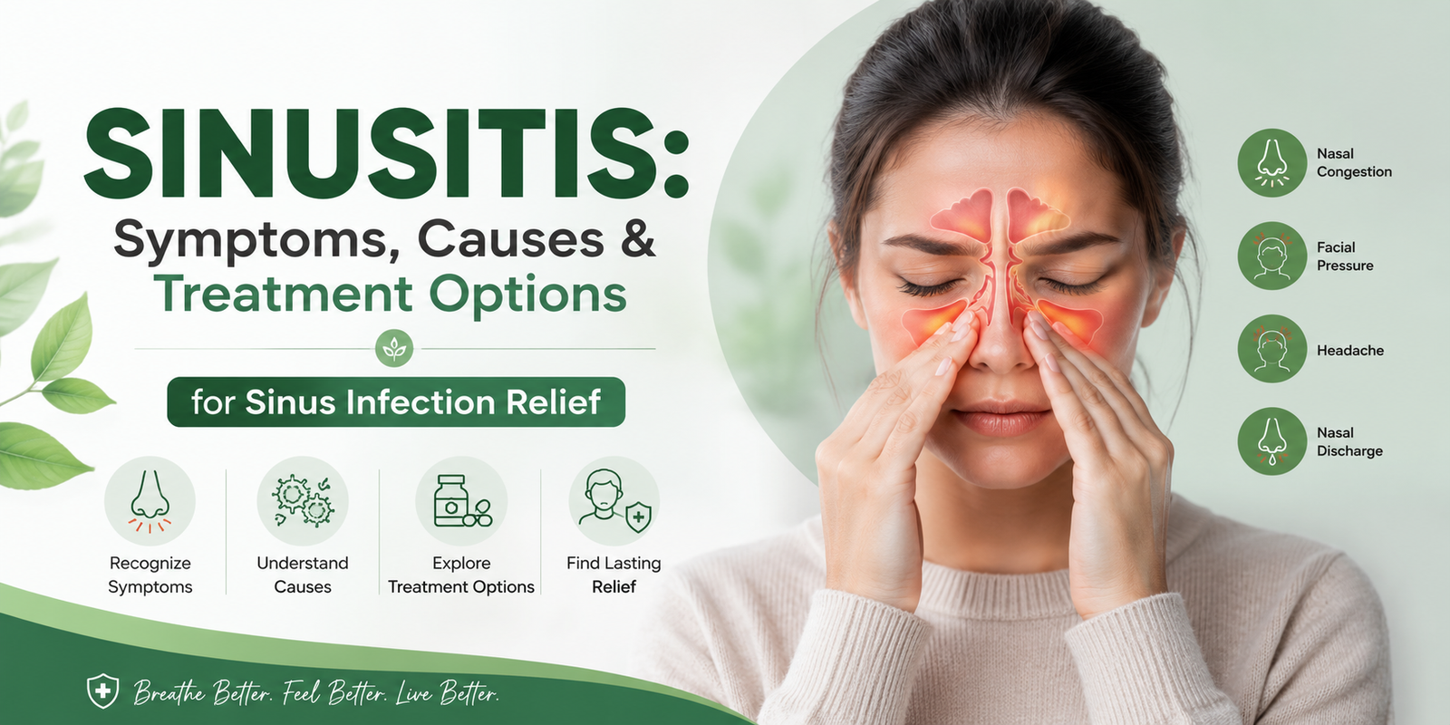Sinusitis: Symptoms, Causes & Treatment Options for Sinus Infection Relief